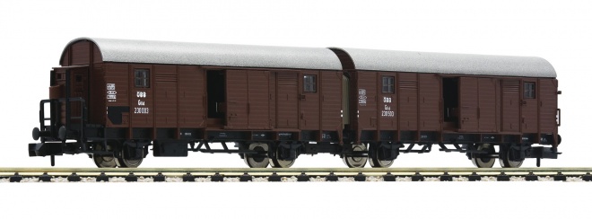 Leig unit that consists of two boxcars type Glleh<br /><a href='images/pictures/Fleischmann/Fleischmann-830604.jpg' target='_blank'>Full size image</a>